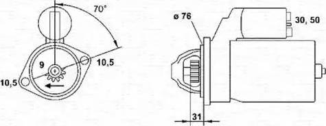 Magneti Marelli 943221332010 - Стартер unicars.by