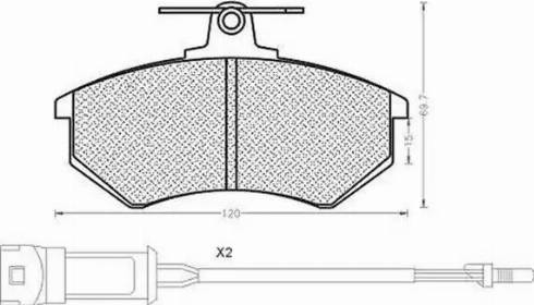 Magneti Marelli 430216170197 - Тормозные колодки, дисковые, комплект unicars.by