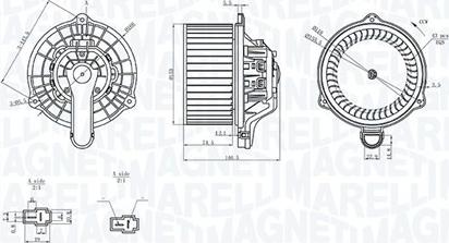 Magneti Marelli 069412359010 - Вентилятор салона unicars.by