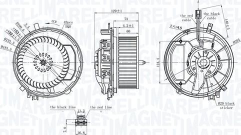 Magneti Marelli 069412245010 - Вентилятор салона unicars.by