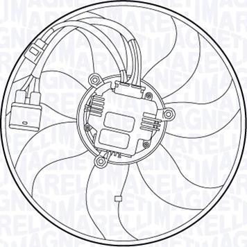 Magneti Marelli 069422555010 - Вентилятор, охлаждение двигателя unicars.by