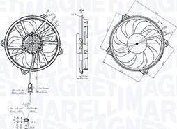 Magneti Marelli 069422855010 - Вентилятор, охлаждение двигателя unicars.by