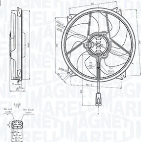 Magneti Marelli 069422839010 - Вентилятор, охлаждение двигателя unicars.by