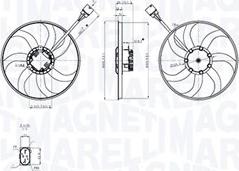 Magneti Marelli 069422875010 - Вентилятор, охлаждение двигателя unicars.by