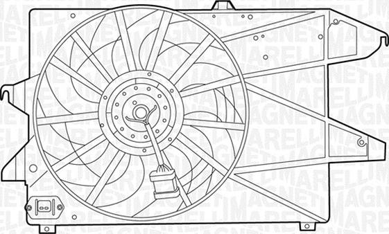 Magneti Marelli 069422396010 - Вентилятор, охлаждение двигателя unicars.by