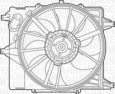 Magneti Marelli 069422345010 - Вентилятор, охлаждение двигателя unicars.by