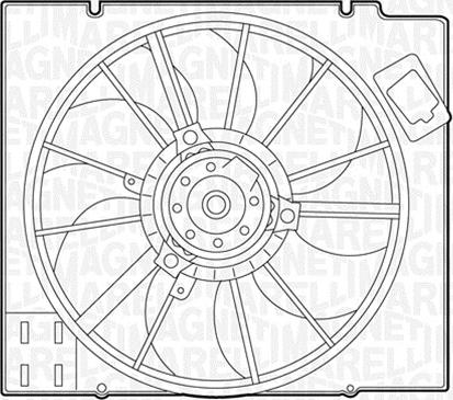 Magneti Marelli 069422351010 - Вентилятор, охлаждение двигателя unicars.by