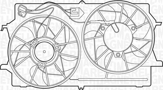 Magneti Marelli 069422307010 - Вентилятор, охлаждение двигателя unicars.by