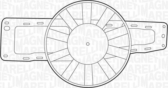 Magneti Marelli 069422217010 - Вентилятор, охлаждение двигателя unicars.by