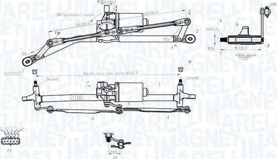 Magneti Marelli 064012001011 - Система очистки окон unicars.by