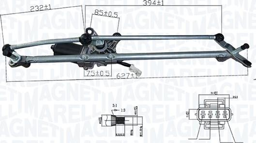 Magneti Marelli 064376900010 - Система очистки окон unicars.by