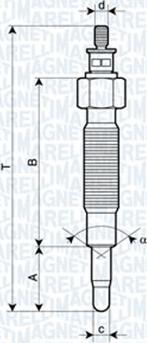 Magneti Marelli 062900037304 - Свеча накаливания unicars.by