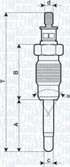 Magneti Marelli 062900016304 - Свеча накаливания unicars.by