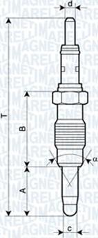 Magneti Marelli 062900011304 - Свеча накаливания unicars.by