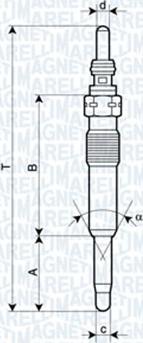 Magneti Marelli 060900680606 - Свеча накаливания unicars.by