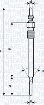 Magneti Marelli 060900620606 - Свеча накаливания unicars.by