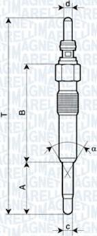 Magneti Marelli 060900020606 - Свеча накаливания unicars.by