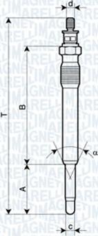 Magneti Marelli 060900130606 - Свеча накаливания unicars.by