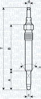 Magneti Marelli 062900003304 - Свеча накаливания unicars.by