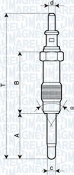 Magneti Marelli 062900046304 - Свеча накаливания unicars.by