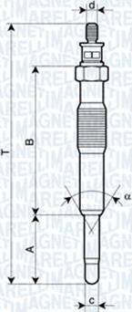 Magneti Marelli 062900017304 - Свеча накаливания unicars.by