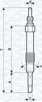 Magneti Marelli 060900760606 - Свеча накаливания unicars.by