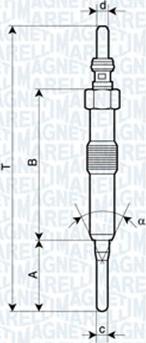 Magneti Marelli 062900089304 - Свеча накаливания unicars.by