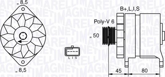 Magneti Marelli 063532633010 - Генератор unicars.by