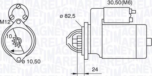 Magneti Marelli 063521090680 - Стартер unicars.by