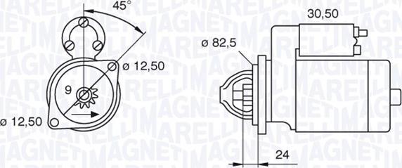 Magneti Marelli 063521090120 - Стартер unicars.by