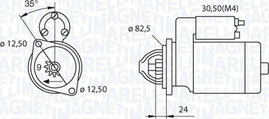 Magneti Marelli 063521093570 - Стартер unicars.by