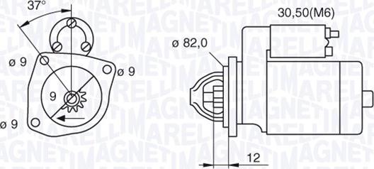 Magneti Marelli 063521092680 - Стартер unicars.by