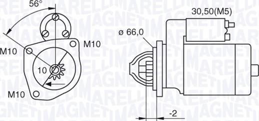 Magneti Marelli 063521084000 - Стартер unicars.by