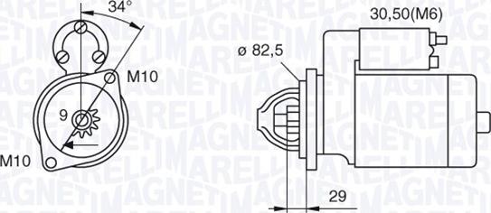 Magneti Marelli 063521074030 - Стартер unicars.by