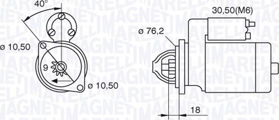 Magneti Marelli 063521074300 - Стартер unicars.by