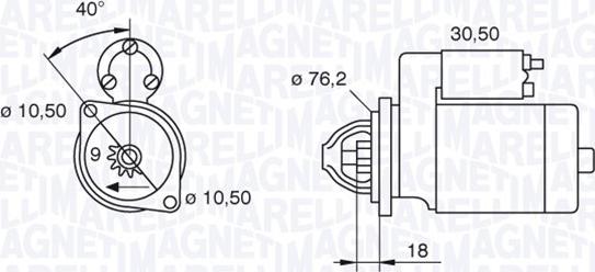 Magneti Marelli 063521070620 - Стартер unicars.by