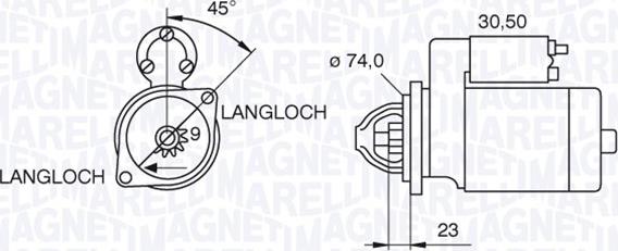 Magneti Marelli 063521070780 - Стартер unicars.by