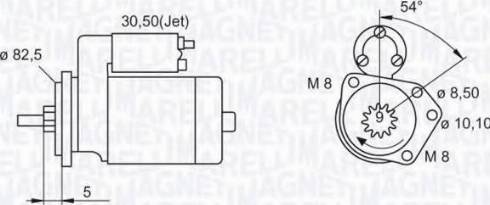 Magneti Marelli 063521071030 - Стартер unicars.by