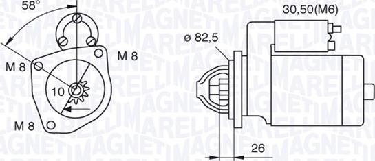 Magneti Marelli 063521101250 - Стартер unicars.by