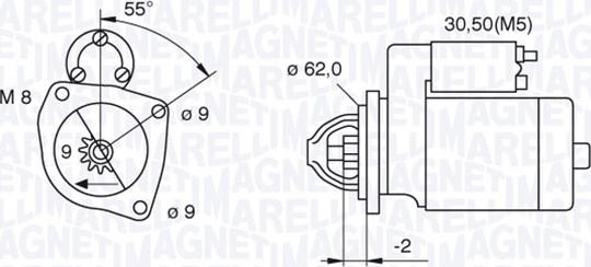 Magneti Marelli 063720390010 - Стартер unicars.by