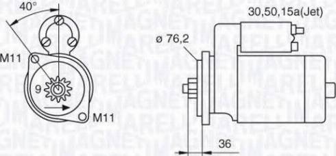 Magneti Marelli 063521120380 - Стартер unicars.by