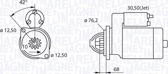 Magneti Marelli 063521250480 - Стартер unicars.by