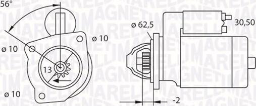 Magneti Marelli 063523624010 - Стартер unicars.by