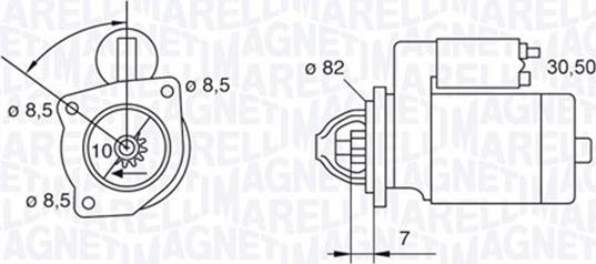 Magneti Marelli 063523626010 - Стартер unicars.by