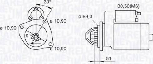 Magneti Marelli 063523673030 - Стартер unicars.by