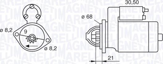 Magneti Marelli 063522604010 - Стартер unicars.by