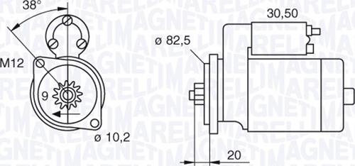 Magneti Marelli 063522601010 - Стартер unicars.by