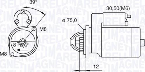 Magneti Marelli 063522607010 - Стартер unicars.by