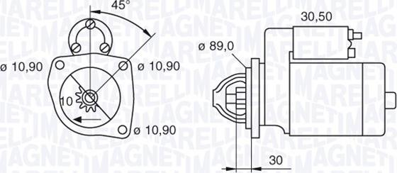 Magneti Marelli 063522630200 - Стартер unicars.by