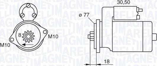 Magneti Marelli 063522620010 - Стартер unicars.by